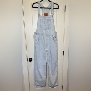 Levi’s size XL light wash denim baggy overalls